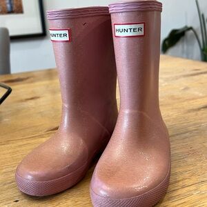 Pink Hunter boots
